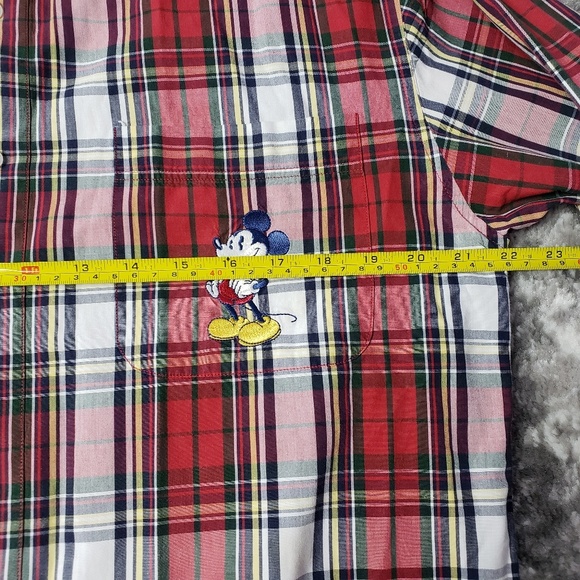 Disney Mickey Mouse Plaid Button Up - Picture 4 of 6